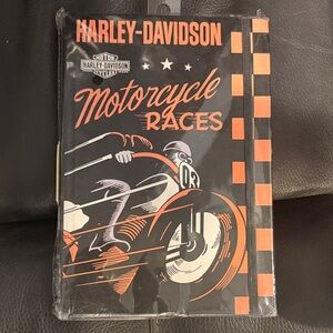 Harley-Davidson Black and Orange Racing Journal